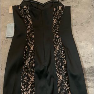 Aidan Black and lace dress